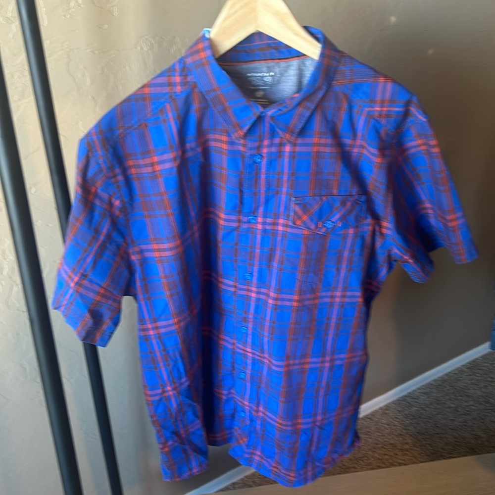 - Blue and red mountain Hardwear Plaid Men's Shirt